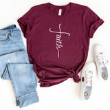 T-Shirt-Faith T-Shirt-S-Maroon-Jack N Roy