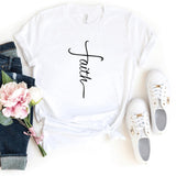 T-Shirt-Faith T-Shirt-S-White-Jack N Roy
