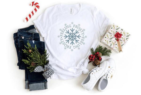 T-Shirt-Feeling Frosty T-Shirt-S-White-Jack N Roy