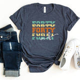 T-Shirt-Forty AF T-Shirt-S-Heather Navy-Jack N Roy