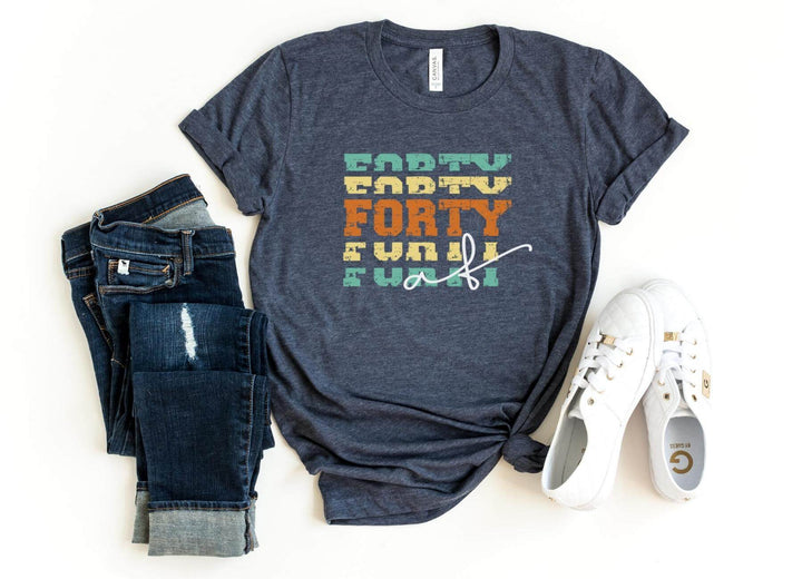 Shirts & Tops-Forty AF T-Shirt-S-Heather Navy-Jack N Roy