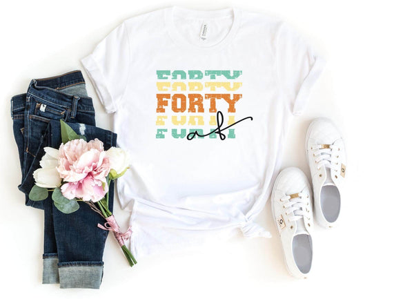 T-Shirt-Forty AF T-Shirt-S-White-Jack N Roy