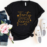 T-Shirt-Forty & Fierce T-Shirt-S-Black-Jack N Roy