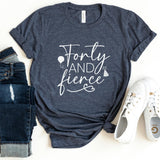 T-Shirt-Forty & Fierce T-Shirt-S-Heather Navy-Jack N Roy
