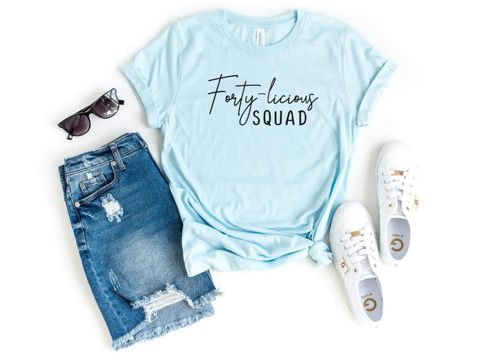 Shirts & Tops-Fortylicious SQUAD T-Shirt-S-Heather Ice Blue-Jack N Roy