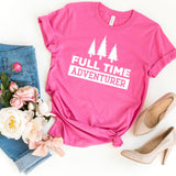 T-Shirt-Full Time Adventurer T-Shirt-S-Charity Pink-Jack N Roy
