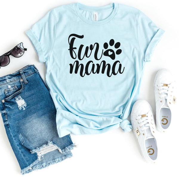 T-Shirt-Fur Mama T-Shirt-S-Heather Ice Blue-Jack N Roy