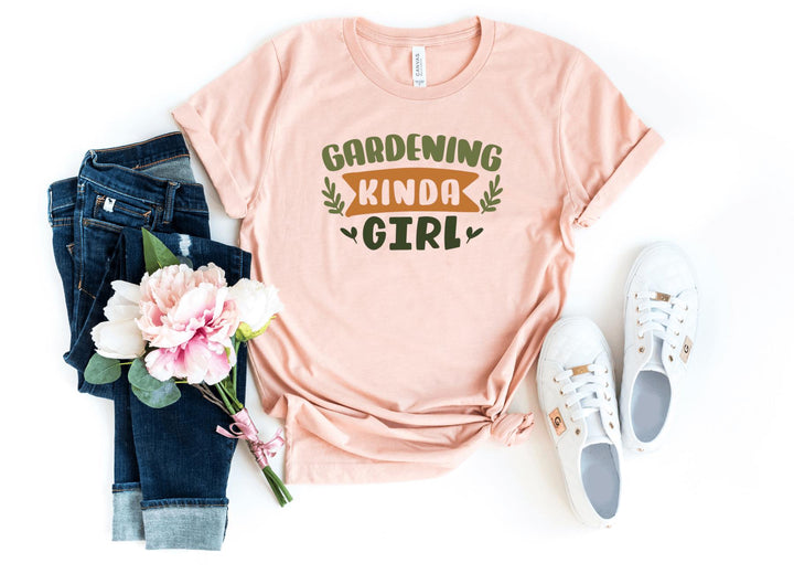 Shirts & Tops-Gardening Kinda Girl T-Shirt-S-Heather Peach-Jack N Roy