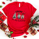 T-Shirt-Gnome for The Holidays T-Shirt-S-Red-Jack N Roy