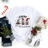 T-Shirt-Gnome for The Holidays T-Shirt-S-White-Jack N Roy