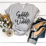 T-Shirt-Gobble Til You Wobble T-Shirt-S-Athletic Heather-Jack N Roy