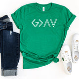 T-Shirt-God Is Greater Than Ups & Downs T-Shirt-S-Heather Kelly-Jack N Roy