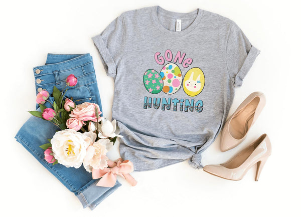 T-Shirt-Gone Hunting T-Shirt-S-Athletic Heather-Jack N Roy