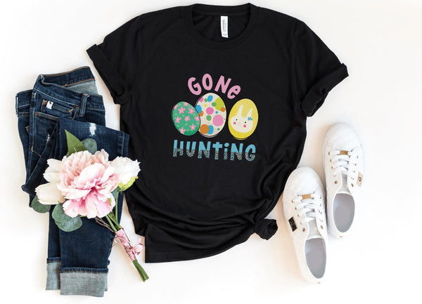 T-Shirt-Gone Hunting T-Shirt-S-Black-Jack N Roy