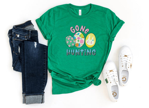 T-Shirt-Gone Hunting T-Shirt-S-Heather Kelly-Jack N Roy