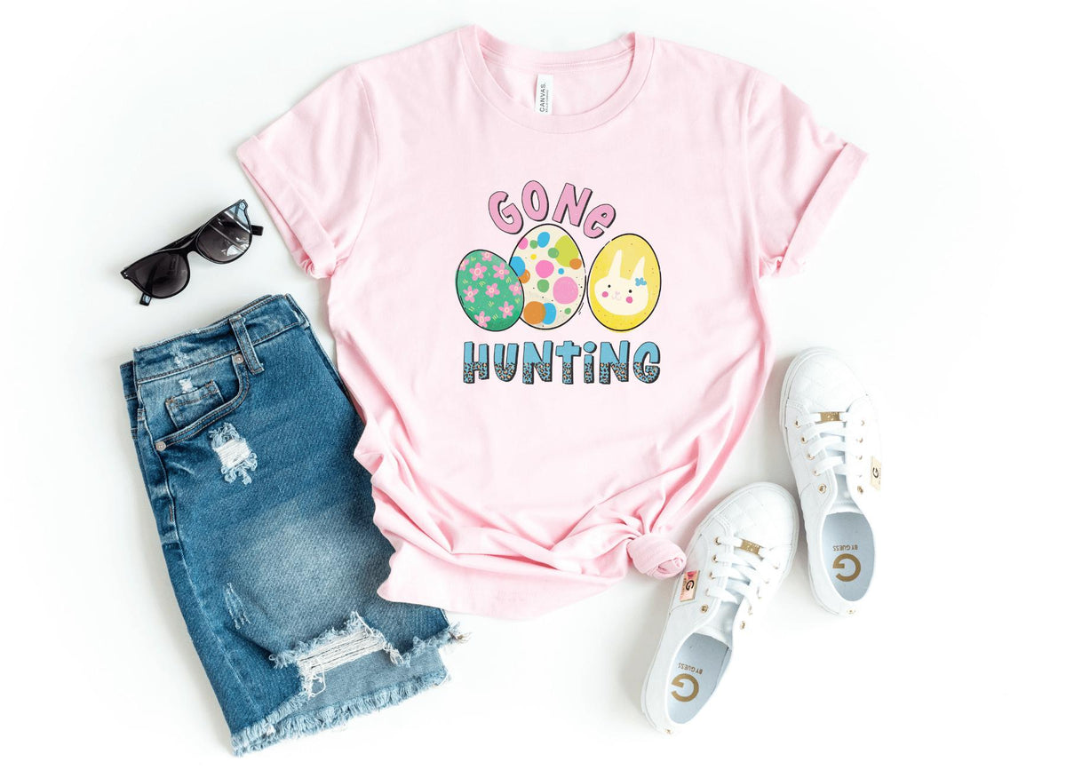 T-Shirt-Gone Hunting T-Shirt-S-Pink-Jack N Roy