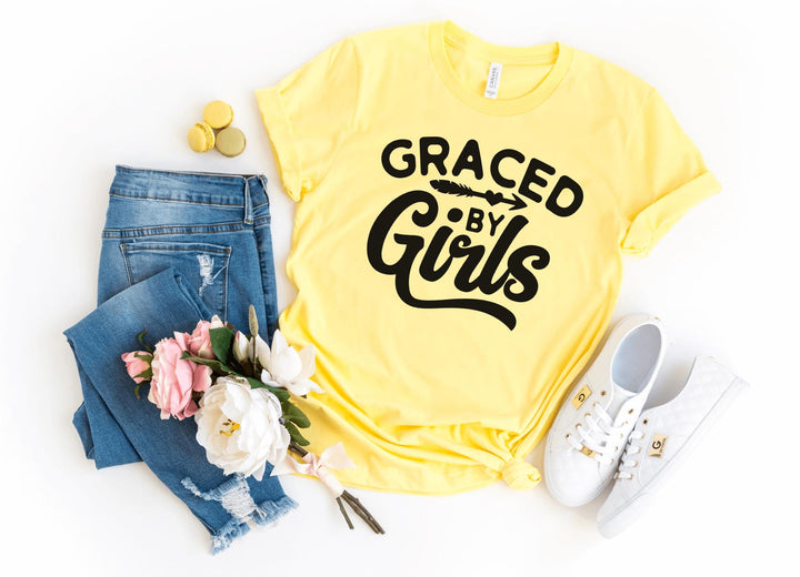 Shirts & Tops-Graced By Girls T-Shirt-S-Yellow-Jack N Roy