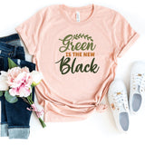T-Shirt-Green Is The New Black T-Shirt-S-Heather Peach-Jack N Roy