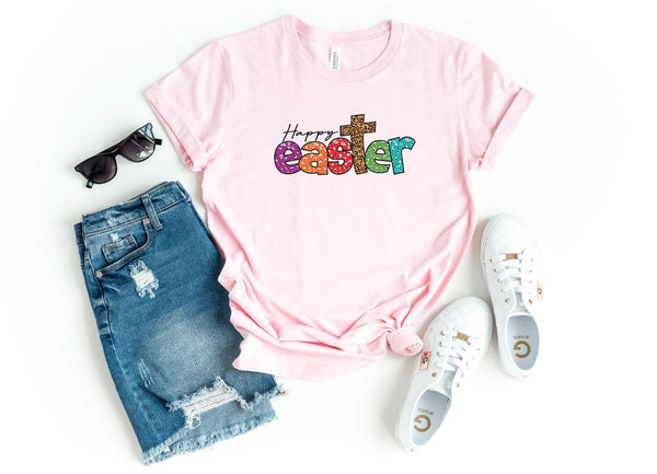 T-Shirt-Happy Easter T-Shirt-S-Pink-Jack N Roy