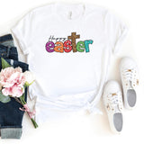 T-Shirt-Happy Easter T-Shirt-S-White-Jack N Roy