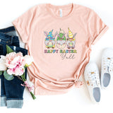 T-Shirt-Happy Easter Y'All T-Shirt-S-Heather Peach-Jack N Roy