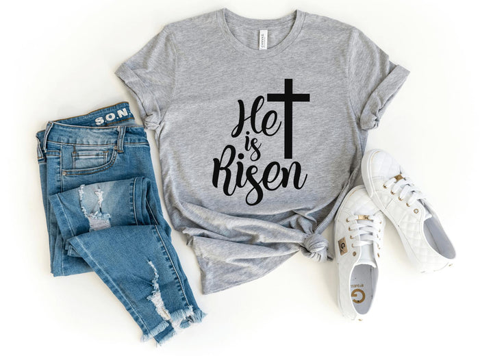 Shirts & Tops-He Is Risen T-Shirt-S-Athletic Heather-Jack N Roy