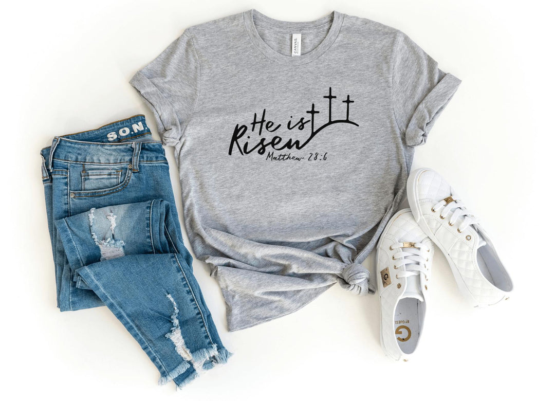 Shirts & Tops-He Is Risen T-Shirt-S-Athletic Heather-Jack N Roy