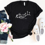 T-Shirt-He Is Risen T-Shirt-S-Black-Jack N Roy