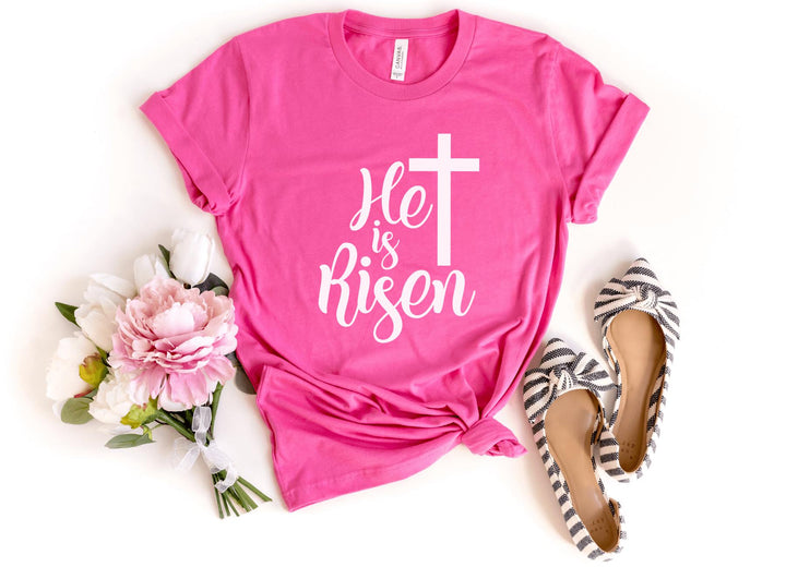 Shirts & Tops-He Is Risen T-Shirt-S-Charity Pink-Jack N Roy