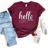 T-Shirt-Hello Eighty T-Shirt-S-Maroon-Jack N Roy