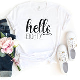 T-Shirt-Hello Eighty T-Shirt-S-White-Jack N Roy