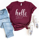 T-Shirt-Hello Sixty T-Shirt-S-Maroon-Jack N Roy