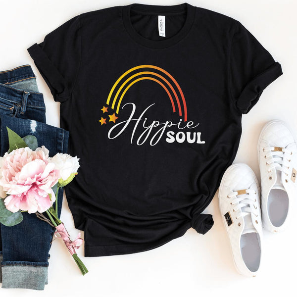 T-Shirt-Hippie Soul T-Shirt-S-Black-Jack N Roy