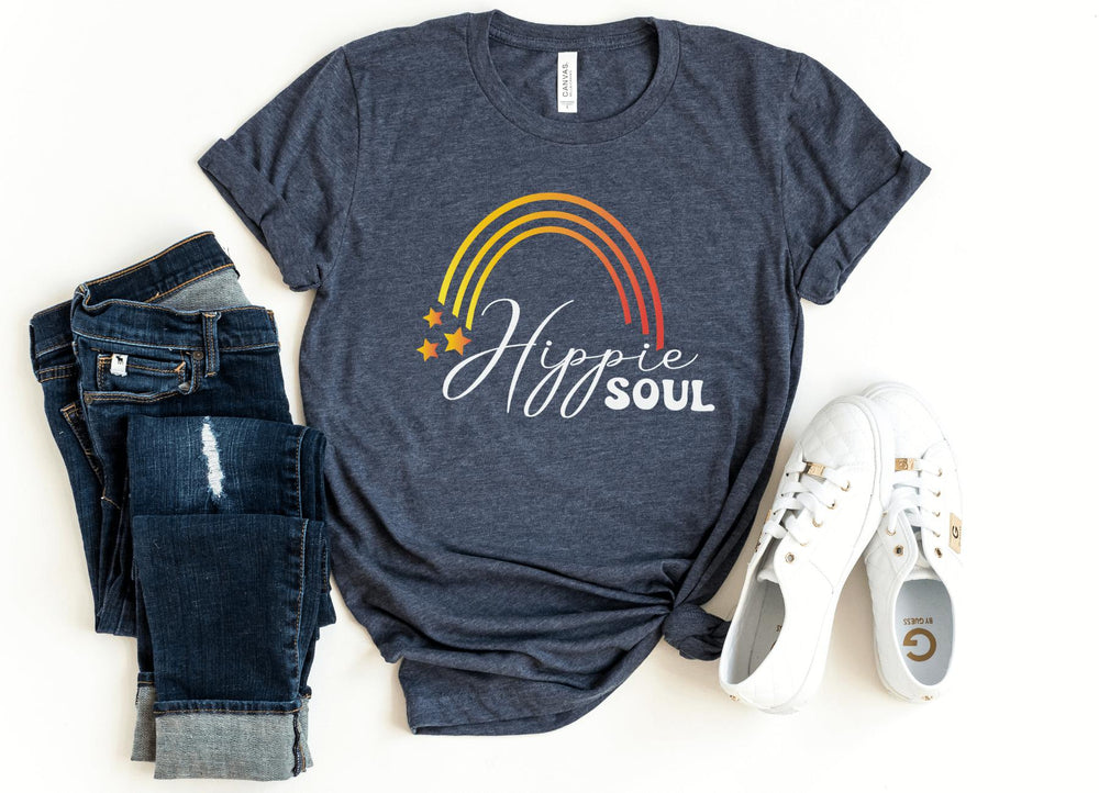 Shirts & Tops-Hippie Soul T-Shirt-S-Heather Navy-Jack N Roy