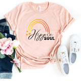 T-Shirt-Hippie Soul T-Shirt-S-Heather Peach-Jack N Roy
