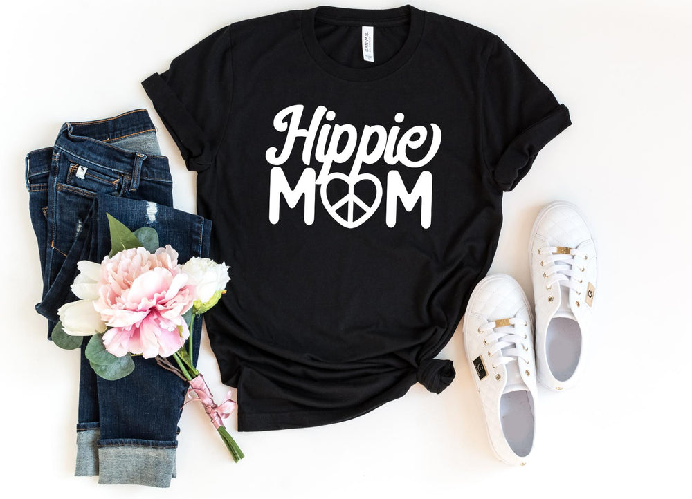 Shirts & Tops-Hippie mom T-Shirt-S-Black-Jack N Roy
