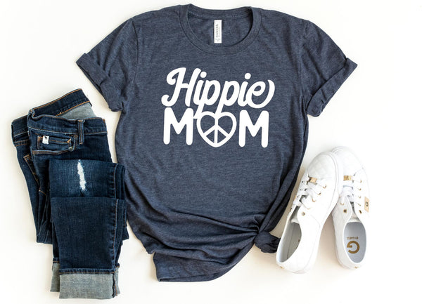 T-Shirt-Hippie mom T-Shirt-S-Heather Navy-Jack N Roy