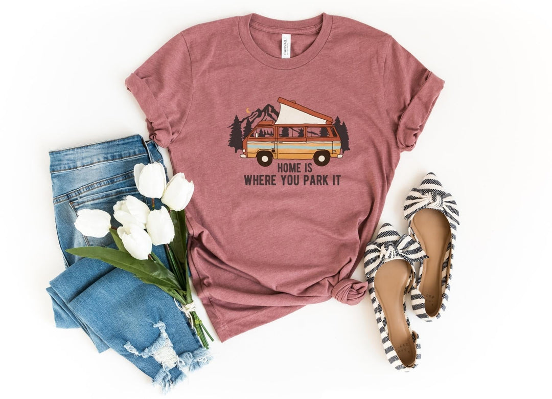 Shirts & Tops-Home Is Where You Park It T-Shirt-S-Heather Mauve-Jack N Roy