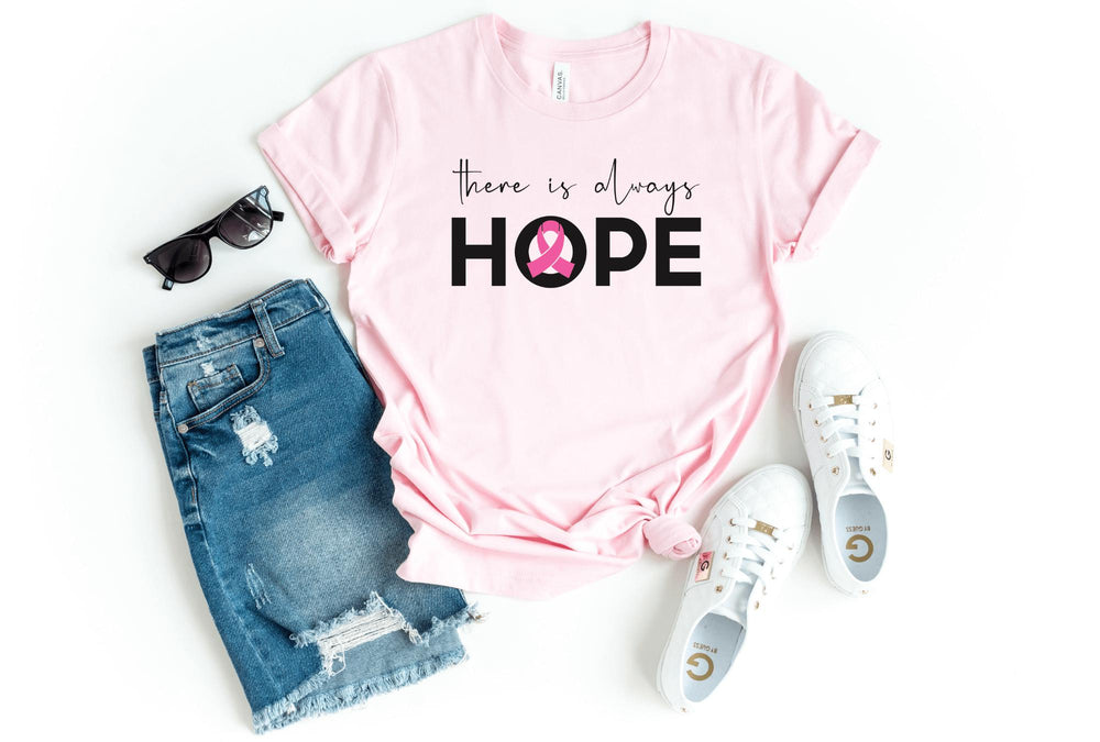 Shirts & Tops-Hope T-Shirt 🎗️-S-Pink-Jack N Roy