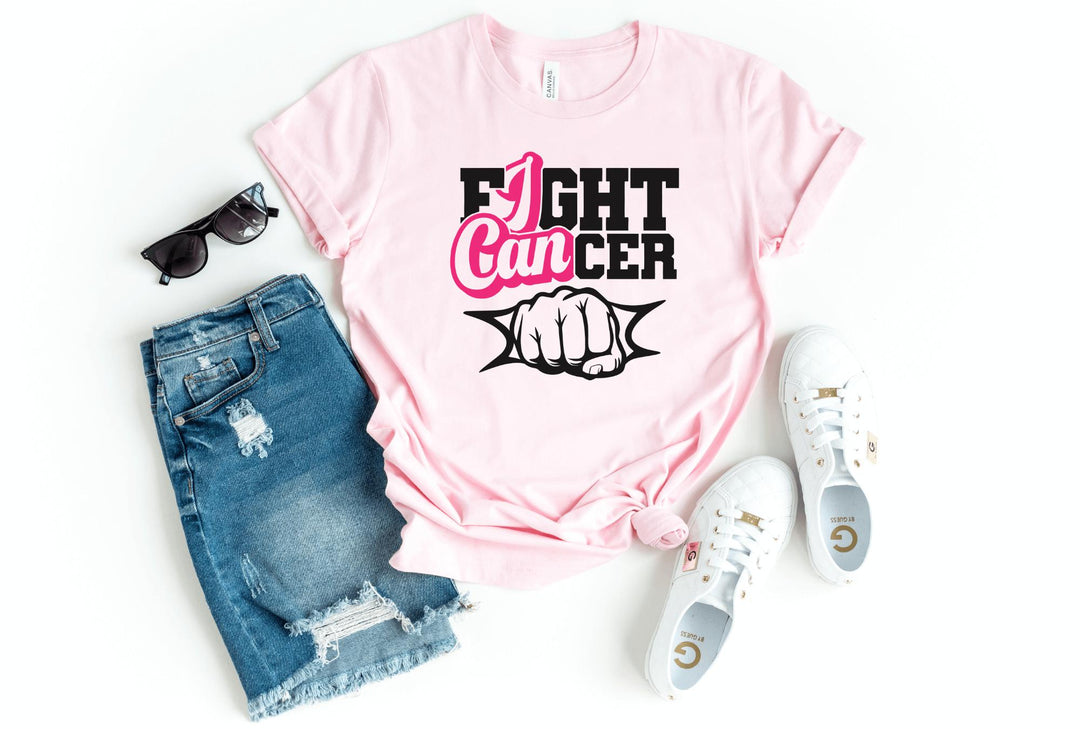 Shirts & Tops-I CAN T-Shirt 🎗️-S-Pink-Jack N Roy