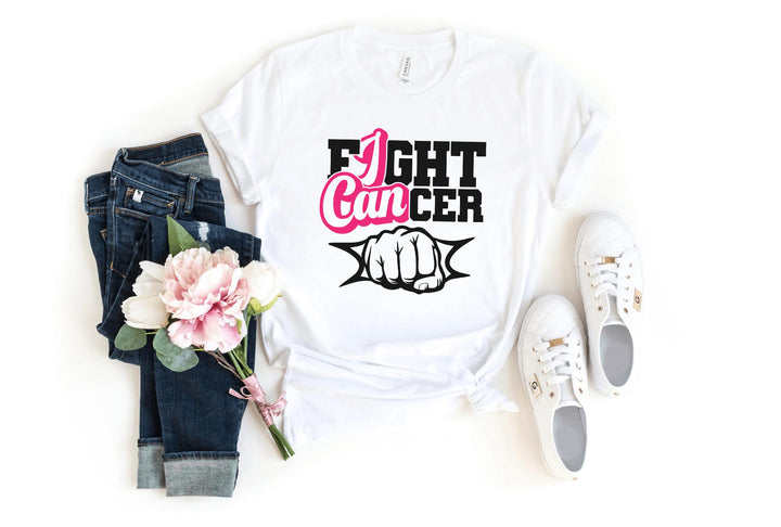 Shirts & Tops-I CAN T-Shirt 🎗️-S-White-Jack N Roy