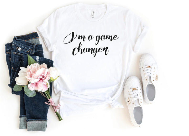 Shirts & Tops-I'm a Game Changer T-Shirt-S-White-Jack N Roy