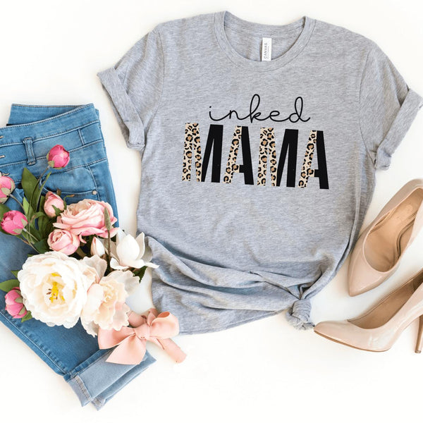 T-Shirt-Inked Mama T-Shirt-S-Athletic Heather-Jack N Roy