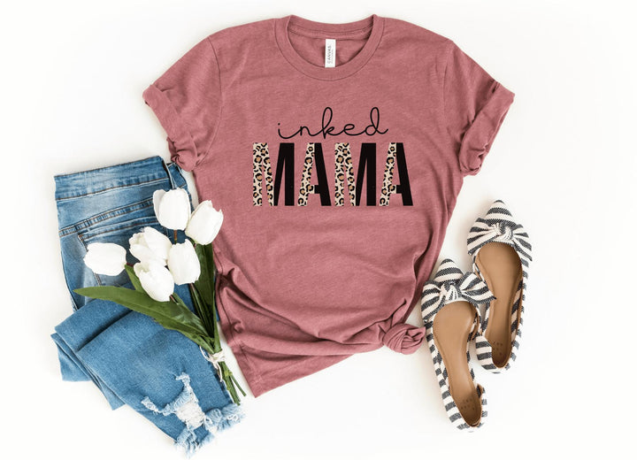 Shirts & Tops-Inked Mama T-Shirt-S-Heather Mauve-Jack N Roy