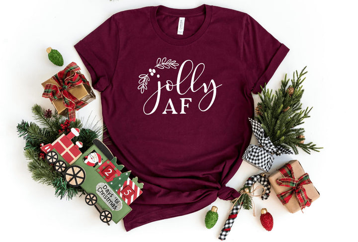 Shirts & Tops-Jolly AF T-Shirt-S-Maroon-Jack N Roy
