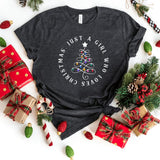 T-Shirt-Just A Girl Who Loves Christmas T-Shirt-S-Dark Grey Heather-Jack N Roy