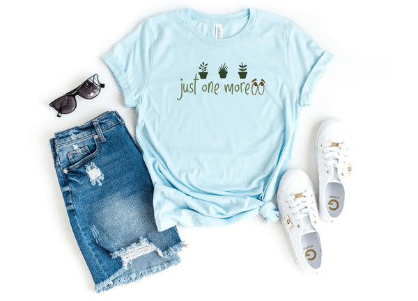 T-Shirt-Just One More Plant T-Shirt-S-Heather Ice Blue-Jack N Roy