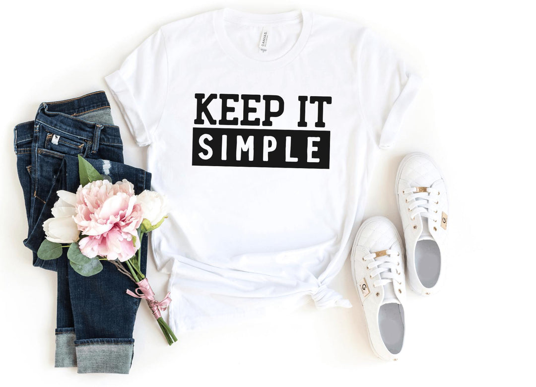 Shirts & Tops-Keep it Simple T-Shirt-S-White-Jack N Roy