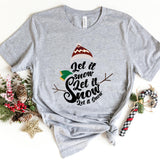 T-Shirt-Let it snow T-Shirt-S-Athletic Heather-Jack N Roy