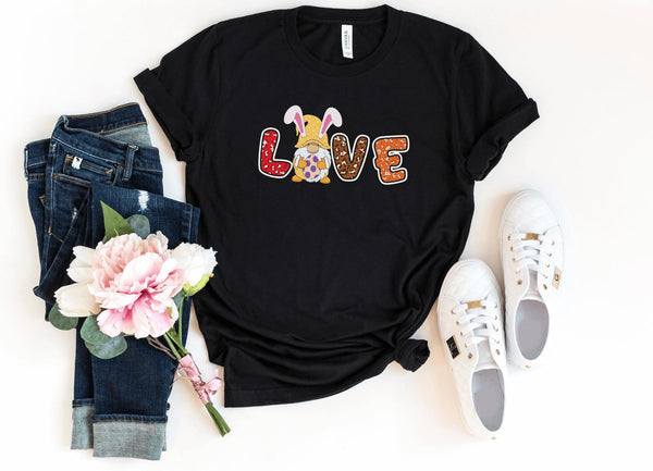 T-Shirt-Love Easter T-Shirt-S-Black-Jack N Roy